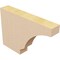 Ekena Millwork 2in. W x 8in. H x 12in. L Moab Woodgrain TimberThane Rafter Tail, Primed Tan RFTUR02X08X12MOARCPR - alternate 6